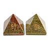 Natural & Synthetic Gemstone Pyramid Healing Figurines G-A091-01-2
