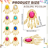 8Pcs 8 Colors Iron Big Pendants FIND-FG0003-31G-2