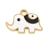 Ion Plating(IP) 304 Stainless Steel Enamel Charms FIND-Q111-02G-03-1