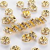 Brass Rhinestone Spacer Beads RB-A014-Z8mm-01G-NF-1