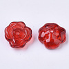 Transparent Spray Painted Glass Beads GLAA-T013-01-A03-2