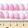Electroplate Glass Beads Strands LAMP-S068-11J-4