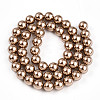 Baking Paint Pearlized Glass Pearl Bead Strands HY-N002-8mm-A06-3