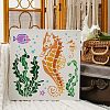 Plastic Reusable Drawing Painting Stencils Templates DIY-WH0172-495-4