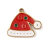 Christmas Theme Ion Plating(IP) 304 Stainless Steel Enamel Charms STAS-Z083-06G-01-1