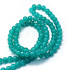 Baking Painted Imitation Jade Glass Round Bead Strands X-DGLA-Q021-8mm-07-3