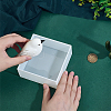 Square Transparent Acrylic Jewelry Packing Boxes with Lid CON-WH0085-169-8
