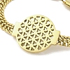 Hollow Lantern 304 Stainless Steel Link Twisted Chain Bracelets for Women BJEW-Q339-02G-2