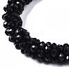 Faceted Opaque Glass Beads Stretch Bracelets BJEW-S144-002E-01-3