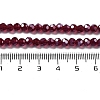 Electroplate Transparent Glass Beads Strands LS-EGLA-A035-T4mm-A02-4