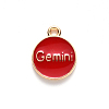 Alloy Enamel Pendants ENAM-S124-01A-07I-3