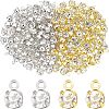 200Pcs 2 Colors Brass Setting with Middle East Rhinestone Pendants RB-FH0001-06-1