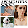 8Pcs 2 Styles 4 Colors Alloy Screw Carabiner Lock Charms FIND-DC0008-31A-6