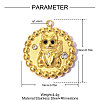 304 Stainless Steel with Jet Rhinestone Pendants RB-OY001-04G-02-2