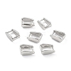 Anti-Tarnish Rhodium Plated 925 Sterling Silver Ice Pick Pinch Bails STER-Z001-016C-P-1