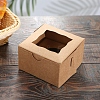 Square Kraft Paper Candy Boxes CON-WH0081-25-1