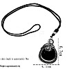 Natural Obsidian Pendants Necklaces for Women Men MT3574-2