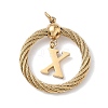 304 Stainless Steel Pendants STAS-D154-01X-G-1