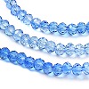 Transparent Painted Glass Beads Strands X-DGLA-A034-T1mm-A01-4