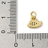 Brass Micro Pave Cubic Zirconia Charms KK-M283-19A-01-3