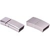 304 Stainless Steel Matte Magnetic Bracelet Clasps STAS-PH0018-11-WH-1