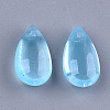 Transparent Spray Painted Glass Charms X-GLAA-S183-03C-2