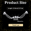 Alloy Rhinestone Hair Combs MRMJ-WH2007-031P-2