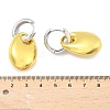 Oval Brass Hoop Earrings for Women EJEW-U057-06A-03GP-4