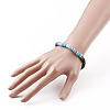 Polymer Clay Heishi Beads Stretch Bracelets BJEW-JB05811-03-4