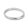 Non-Tarnish 2mm Polished Plain Dome Finger Ring for Girl Women LS-RJEW-C012-05G-P-1