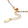 304 Stainless Steel Cable Chain Necklaces & Bracelets Jewelry Sets SJEW-JS01186-4