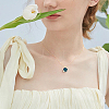 72Pcs 4 Colors Two Tone Glass Beads GLAA-PA0001-01-5