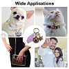 Natural Amethyst Pet Collar Charms HJEW-PH01731-6