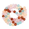 Natural Multi-Color Agate Beads Strands G-Q606-42B-A01-3