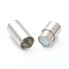 304 Stainless Steel Magnetic Clasps with Glue-in Ends STAS-B017-04P-2