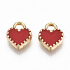 Alloy Enamel Charms X-ENAM-S126-015C-RS-2