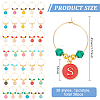 36Pcs 36 Styles Alloy Enamel Wine Glass Charms AJEW-BC00003-2
