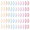192Pcs 6 Colors Baking Paint Transparent Glass Pendants DGLA-TA0001-41-1