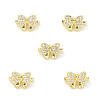 Rack Plating Brass Pave Cubic Zirconia Slide Charms KK-G464-05G-4