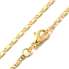 1.5mm Rack Plating Brass Oval Link Chain Necklaces for Women Men MAK-L044-32G-2