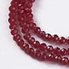 Glass Beads Strands X-EGLA-E057-02B-14-3