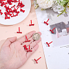 42Pcs Alloy Bowknot Stud Earring Findings EJEW-ME0001-29-5