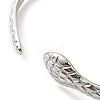 Non-Tarnish 304 Stainless Steel Snake Cuff Bangle BJEW-F456-01P-3