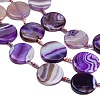 Natural Banded Agate Coin Beads Strands GG-CBAE0EB-06A-4