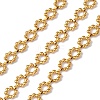 304 Stainless Steel Flower Charm Chains CHS-B006-04G-1