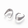 Tarnish Resistant 304 Stainless Steel Snap on Bails STAS-I101-41B-P-01-3