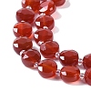 Natural Carnelian(Dyed & Heated) Beads Strands G-N342-19-4