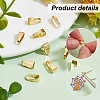 100Pcs Brass Snap on Bails KK-PH0006-33-4