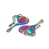 Ion Plating(IP) 304 Stainless Steel Pendant Cabochon Settings STAS-C066-26M-3