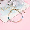 Natural Apatite Beaded Bracelets BJEW-JB05936-4